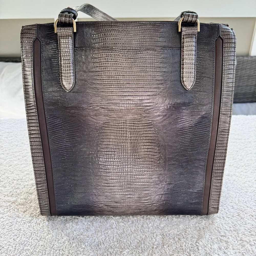 Brahmin Large Caroline Nightfall Leather Bag New with Tags
